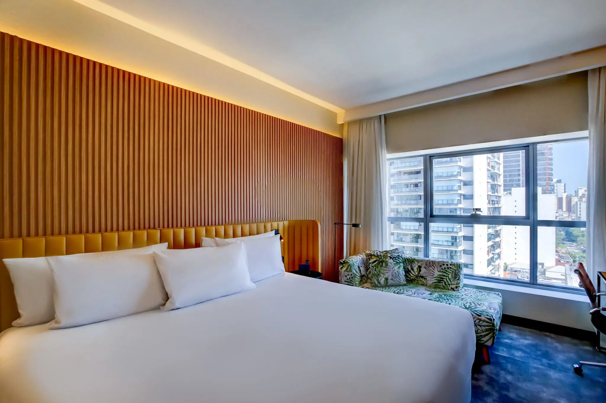 Apartamento do Grand Mercure São Paulo Pinheiros, que conta com 170 acomodações (Crédito: Divulgação)