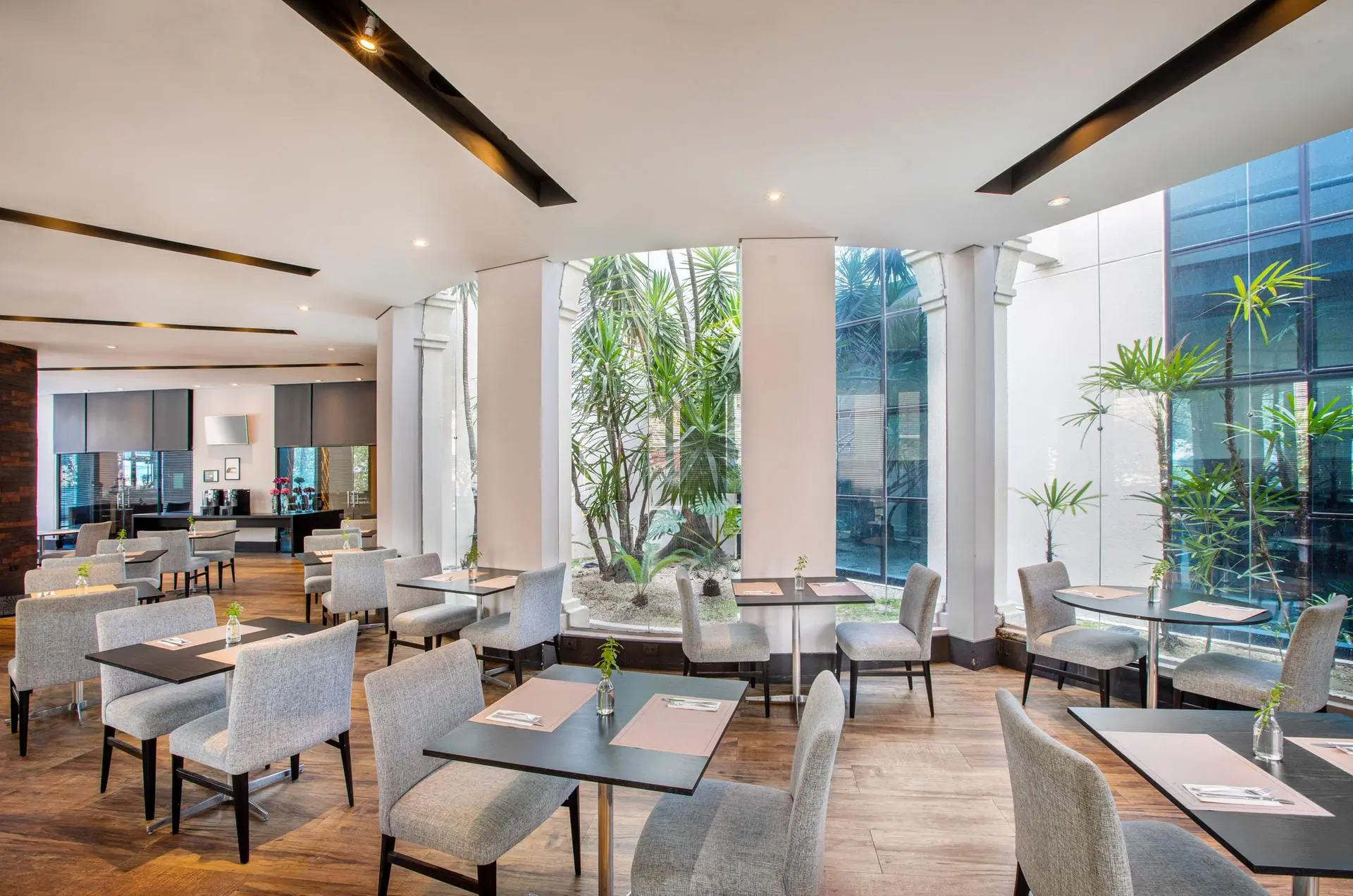 Restaurante DOK do Meliá Ibirapuera, onde acontece o evento "Pintura em Tela" - Crédito: divulgação