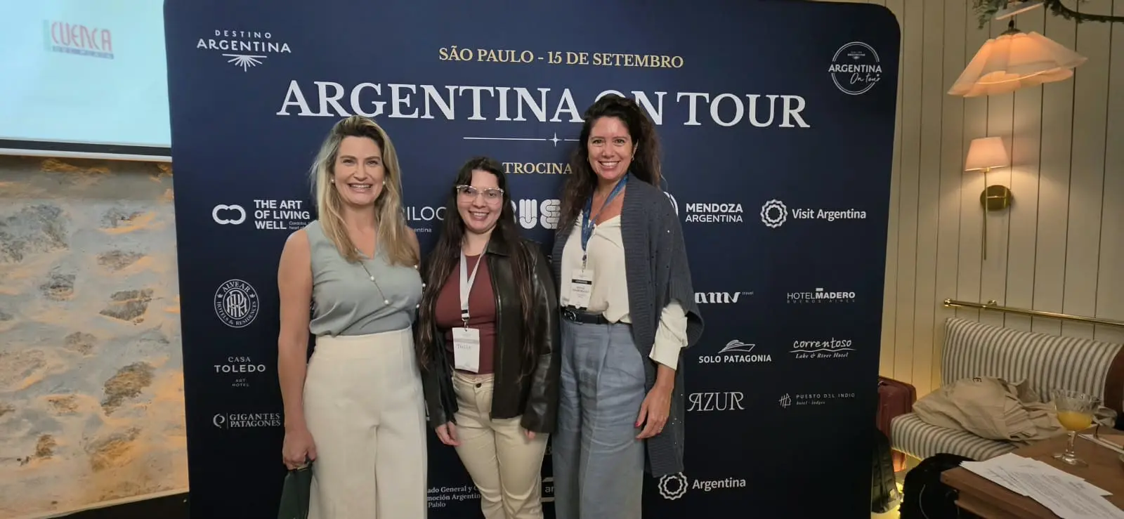 Representantes do trade turístico participam do Argentina On Tour, realizado nesta terça-feira (15), em São Paulo. Crédito: Jhully Serafim