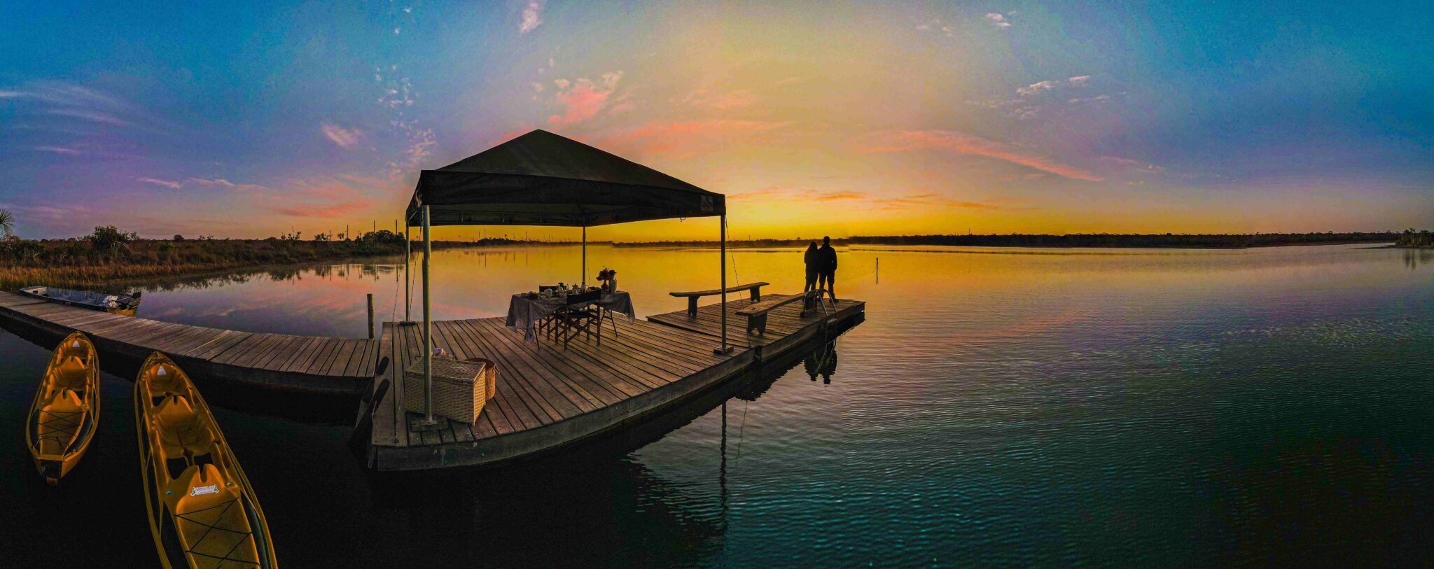 Amanhecer na Lagoa das Araras Trijunção - Crédito: divulgação 