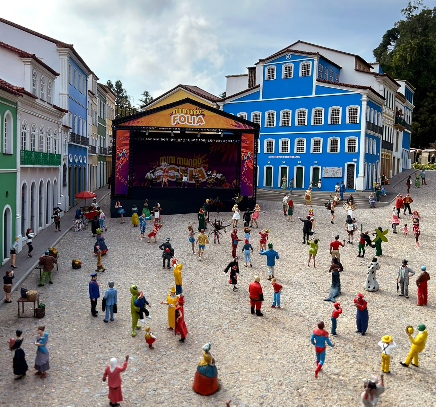 O Mini Folia já é uma tradição na cidade em miniatura - Crédito: divulgação