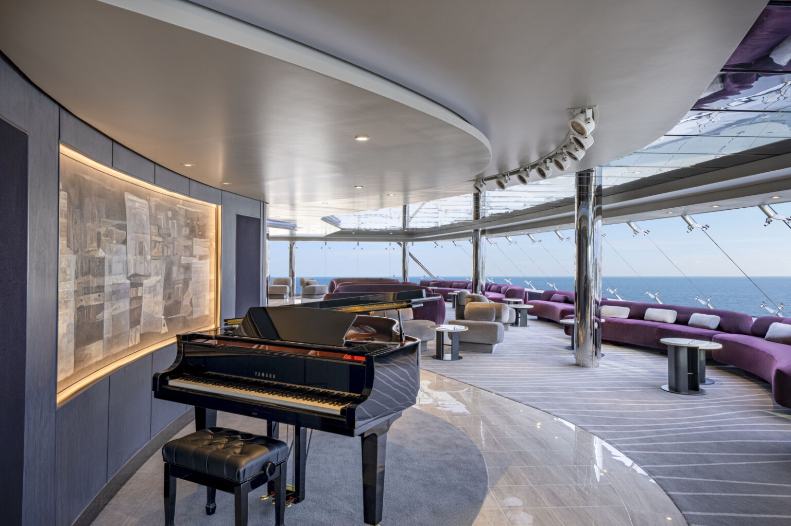 Top Sail Lounge, MSC Yacht Club - Crédito: divulgação MSC