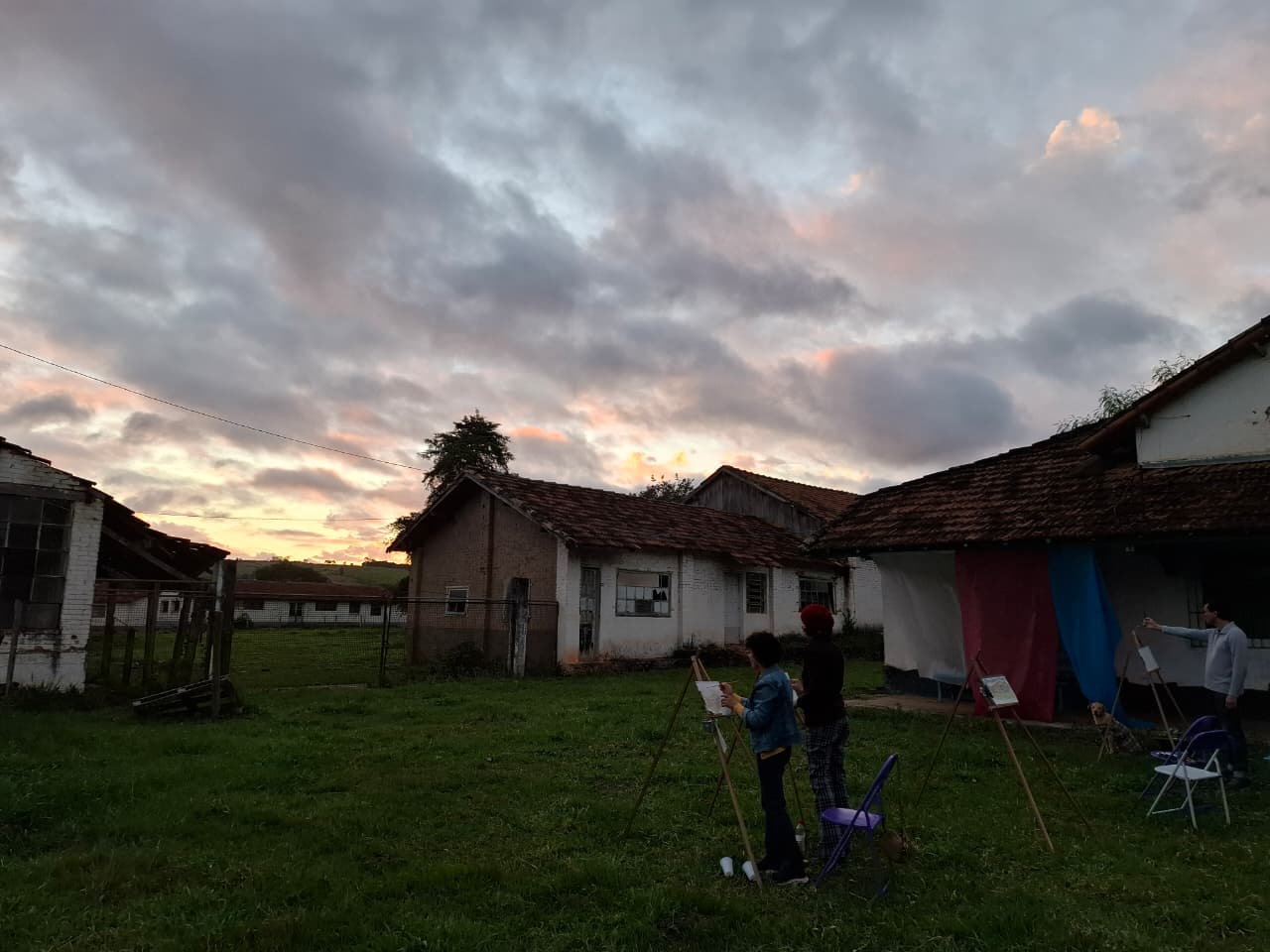 Pintura nas instalações da antiga sede fabril de Batatuba, em Piracaia (SP) - Crédito: Divulgação