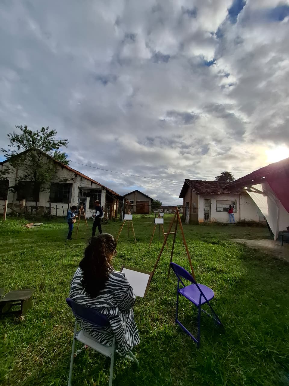 Intervenção artística nas instalações da antiga fábrica de Batatuba, em Piracaia (SP) - Crédito: Divulgação