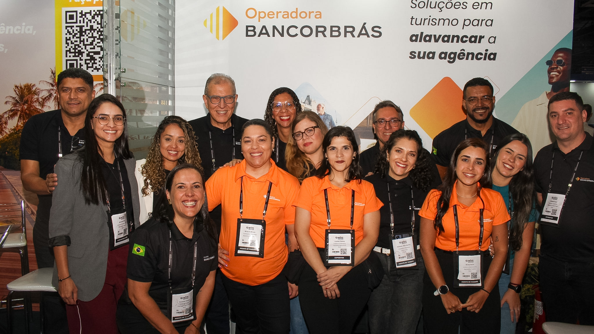Equipe da Bancorbrás durante a WTM Latin America, realizada no Expo Center Norte, em São Paulo - Crédito: Felipe Maresca / DT