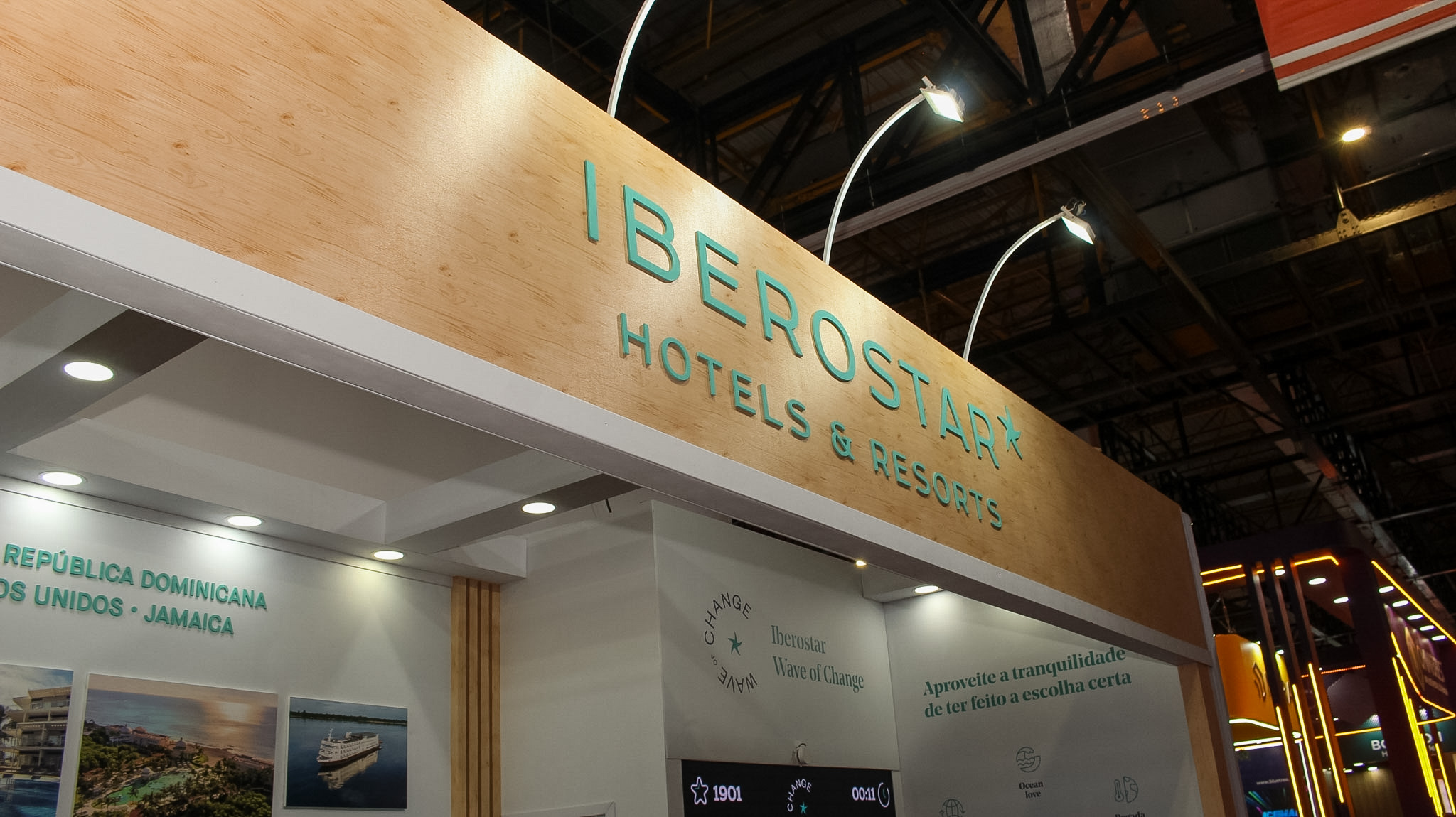 Espaço da Iberostar na WTM Latin America 2026 apresenta novidades do portfólio e ações voltadas ao turismo responsável. - Crédito: Felipe Maresca / DT