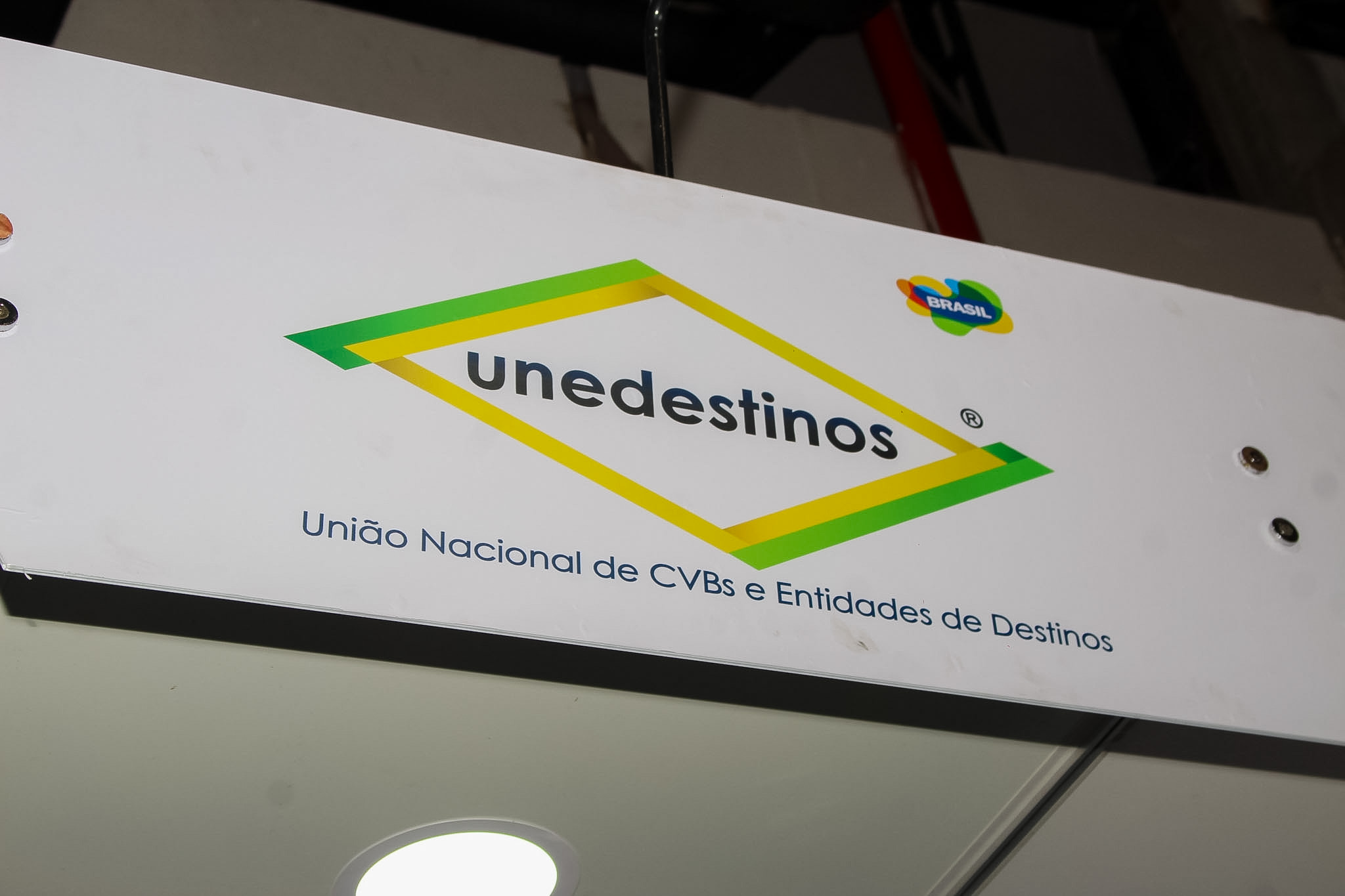Estande da Unedestinos recebe visitantes e profissionais do setor durante a WTM Latin America 2026, no Expo Center Norte, em São Paulo. - Crédito: Felipe Maresca / DT