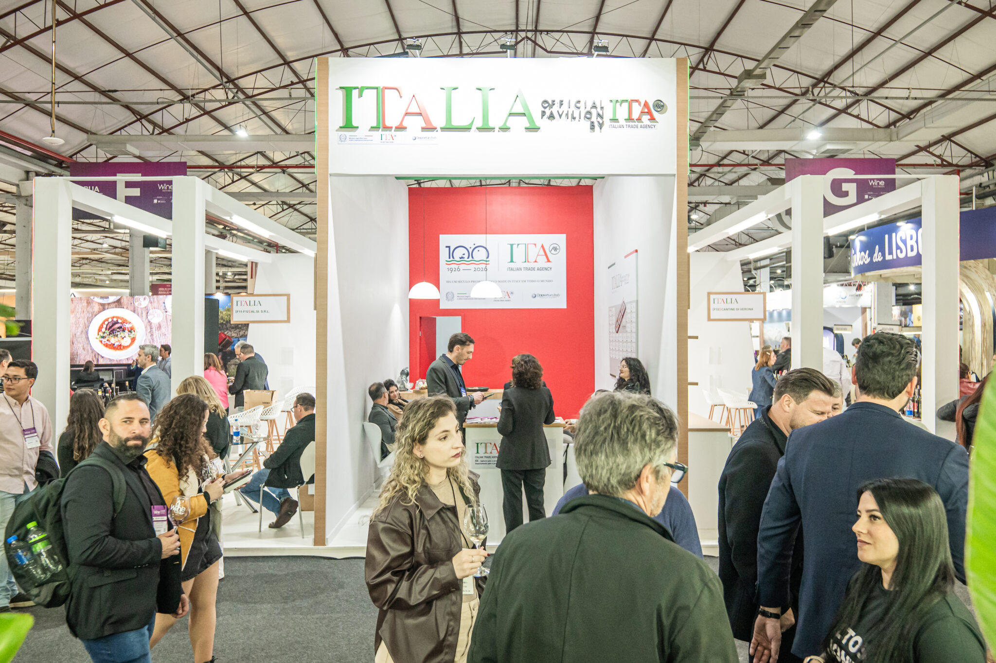Presença italiana reforçou o perfil internacional da Wine South America 2026. Crédito: Cesar Silvestro/Divulgação