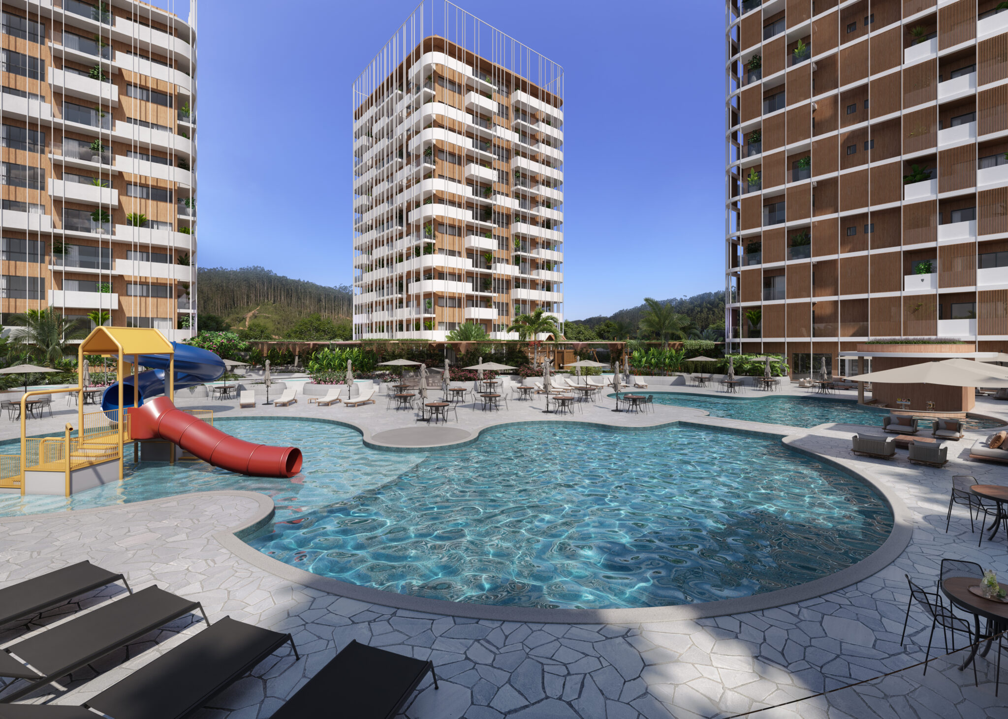 Amazon Parques & Resorts terá estrutura voltada ao entretenimento, hospedagem e experiências de lazer no litoral catarinense. Crédito: Divulgação