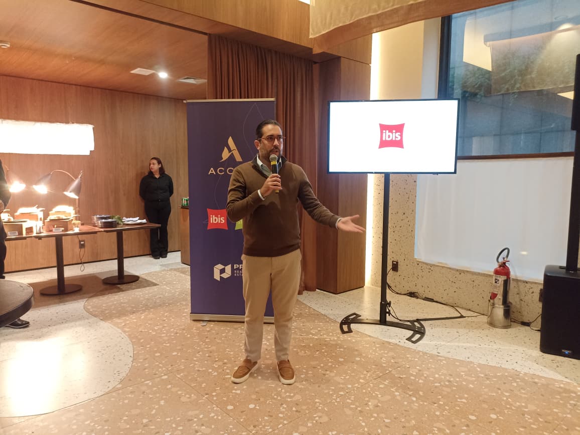 Rafael Freire, presidente da PPA Real Estate, apresenta detalhes da parceria para o desenvolvimento de novos empreendimentos hoteleiros. - Crédito: Zaqueu Rodrigues / DT