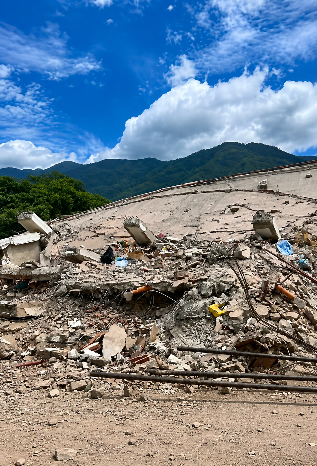 Escombros em La Guaira revelam a dimensão da destruição causada pelos terremotos no norte da Venezuela - Foto - Waleska Schumacher, a partir de vídeo de Jorge Bustillos