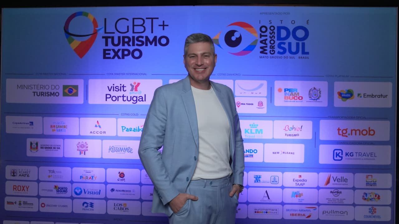 Leandro Pimenta, CEO da tg.mob, na 5ª LGBT+ Turismo Expo Bruto Torres / Divulgaçã