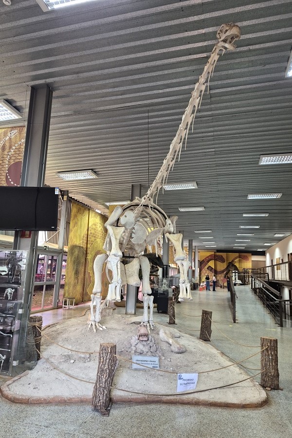 Museu dos Dinossauros, em Peirópolis, abriga a ossada do maior dinossauro já descoberto no Brasil, o Uberabatitan ribeiroi _ Foto - Tárcia Oreste