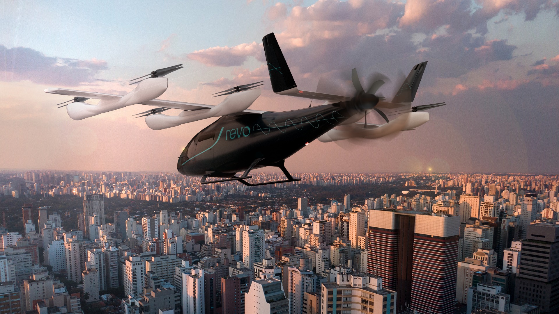 Revo encomenda 50 eVTOLs da Eve e planeja iniciar voos em 2028 - Crédito: divulgação