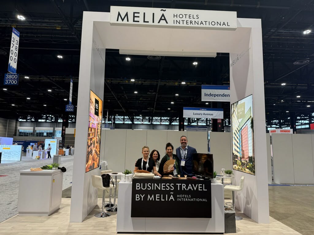 Estande da Meliá Hotels International na GBTA - Crédito: Divulgação