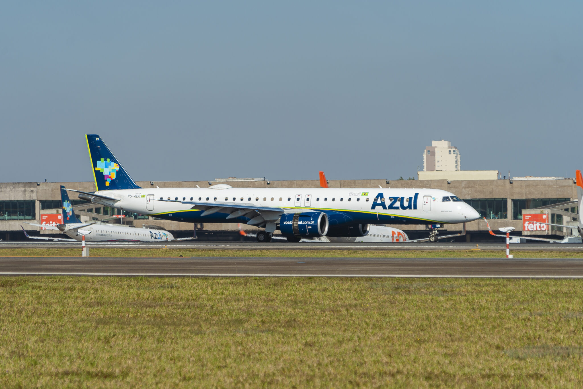 Aeronave da Azul (Crédito: Guilherme Mion/Divulgação)
