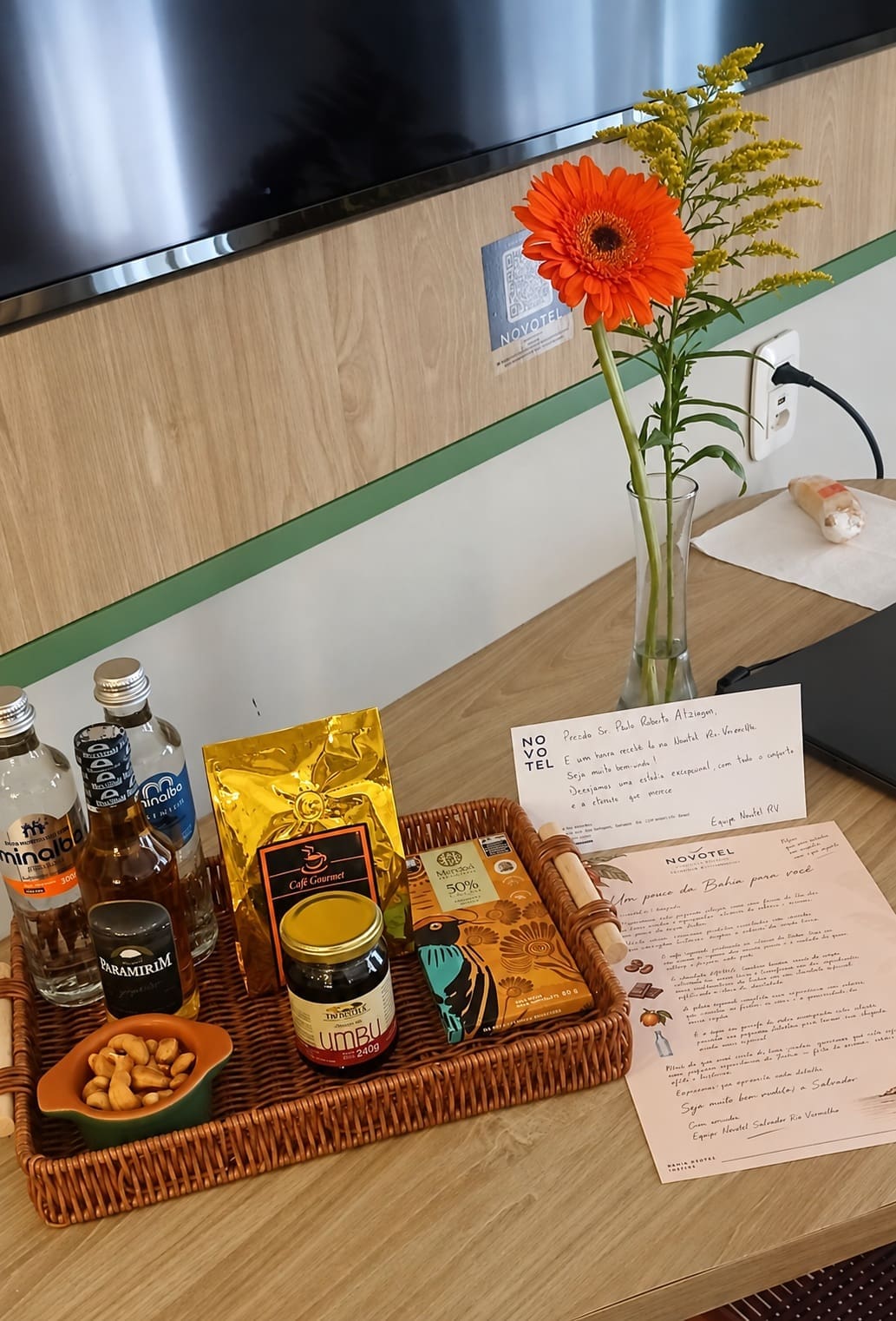 Atualização: Gerbera e a cesta da Hospitalidade baiana