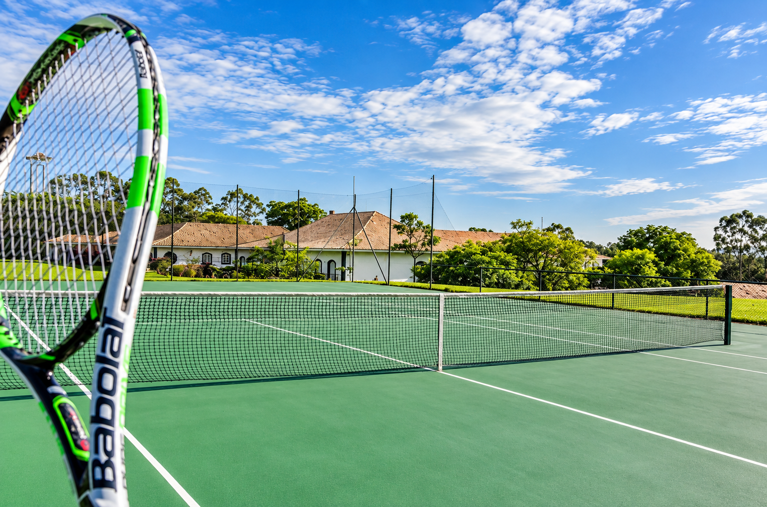 1. Quadra de tênis integra as opções esportivas e de lazer oferecidas aos hóspedes do TERA Resort (Crédito: Divulgação)