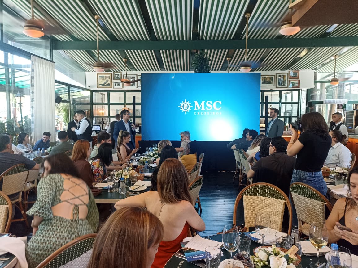 MSC Cruzeiros reúne convidados e representantes do setor turístico para apresentar novidades da temporada 2026/2027 no Caribe. (Crédito: Zaqueu Rodrigues)