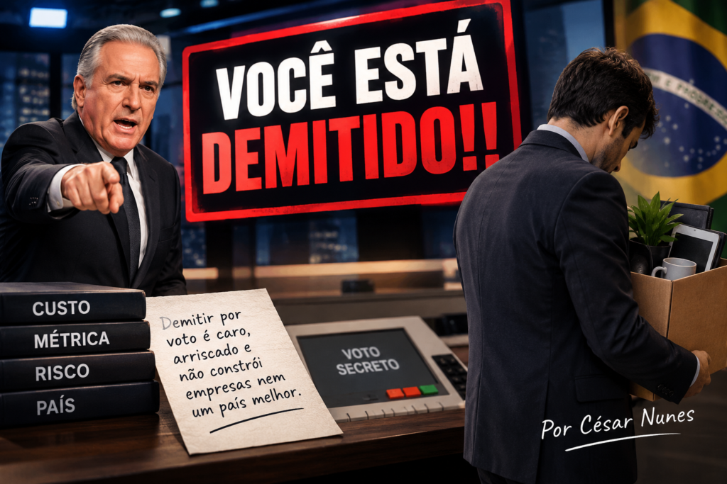 Entenda: Demitir alguém porque votou diferente não é firmeza. É má gestão