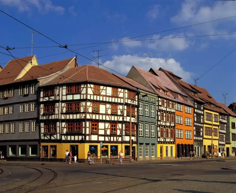 Praça Domplatz, na cidade de Erfurt. (Foto: divulgação)