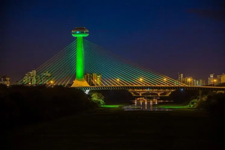 Ponte Estaiada João Isidoro França, em Teresina. (Foto: divulgação)
