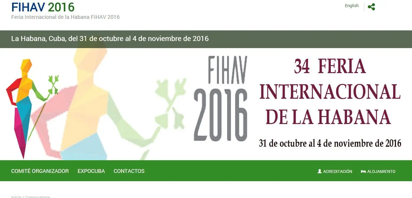 A FIHAV acontece em Havana, de 31 de outubro a 4 de novembro de 2016