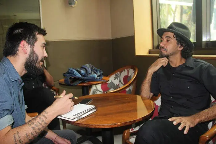 Kobra durante a entrevista concedida ao repórter do DT, Marcos Vinícius Sokabe