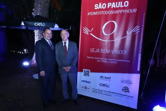 Toni Sando (SPCVB) e Percival Maricato (Abrasel)