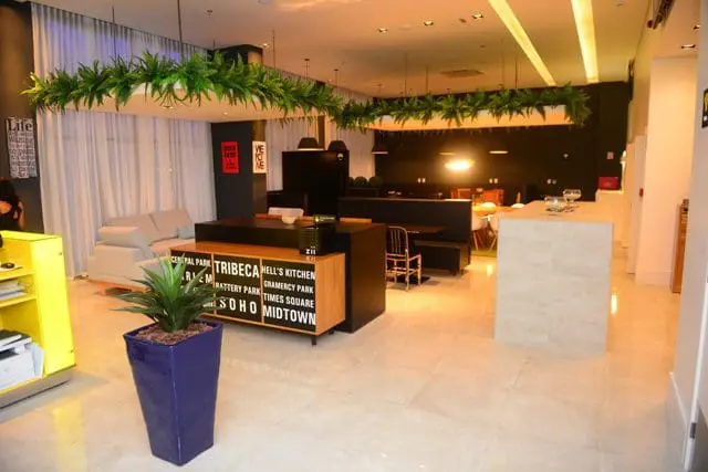 Lobby do Zii Hotel Maracanaú. Foto: Divulgação.