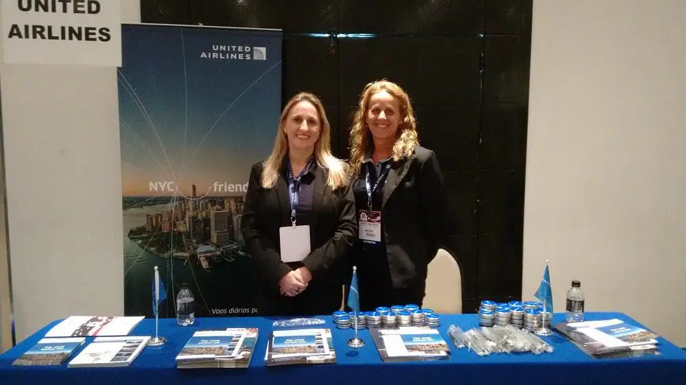 Catia Schick e Marta Soletti, da United Airlines (Foto: DT)
