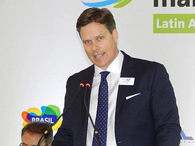 Nick Pilbeam, diretor da divisão de feiras da Reed Ehibitions (Foto: Marcos Oliveira)
