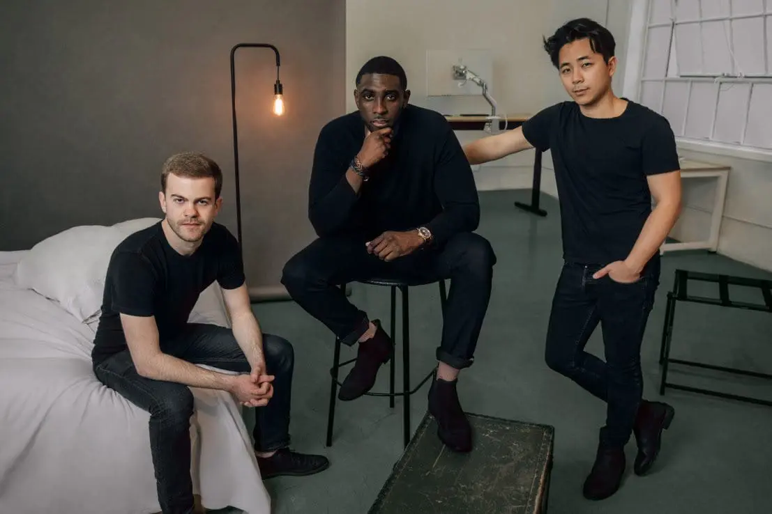 O trio do Recharge: Will Johnson, Emmanuel Bamfo e Chris Lo