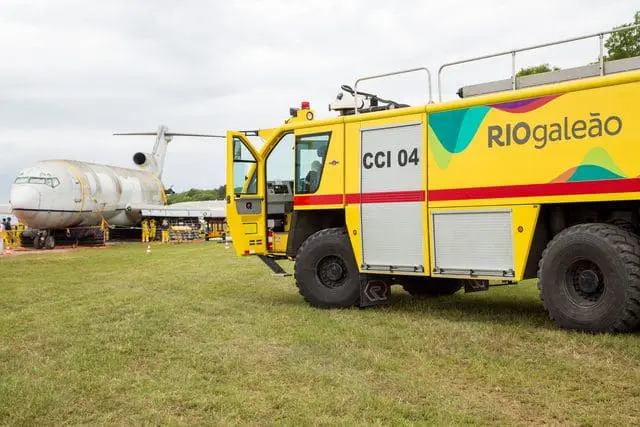 Simulado em ocorrência no aeroporto (Foto: divulgação)