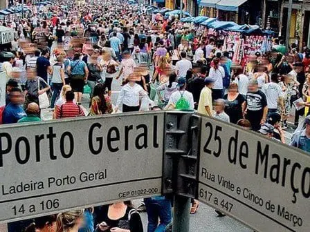 Ladeira Porto Geral: acesso à Meca das compras (Foto: arquivo DT)