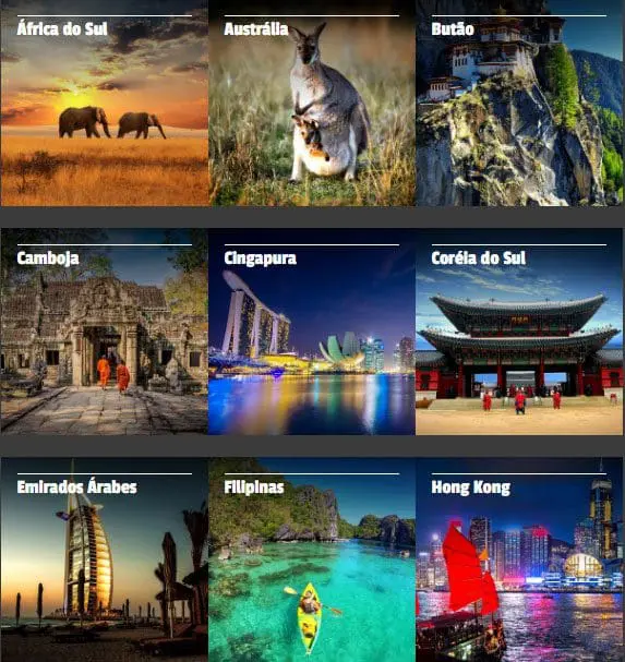 Site novo: plataforma moderna desperta nos viajantes o desejo de conhecer os destinos que a Asia Total é especialista