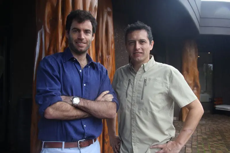 José Sarmiento (diretor do grupo Transoceânica proprietário do hotel) e Marcelo Becerra (gerente de operações do hotel - Foto: Paulo Atzingen