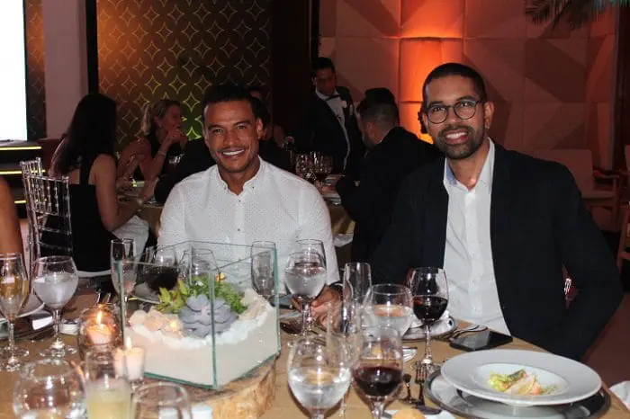 Thiago Borges (Iberostar) e Dayan Silva (Infinitas Travel).
