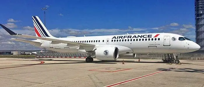 O décimo avião Airbus A-220-300 da Air France (foto: Divulgação)