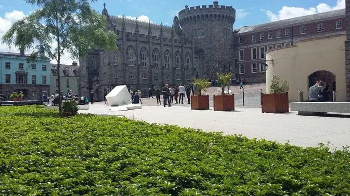 A Torre Medieval, no Castelo de Dublin, na Irlanda, é um dos pontos turísticos do castelo.