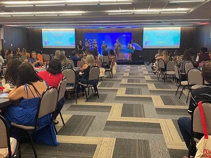 Foto de agentes de viagem no Roadshow - Encontro com Porto de Galinhas.