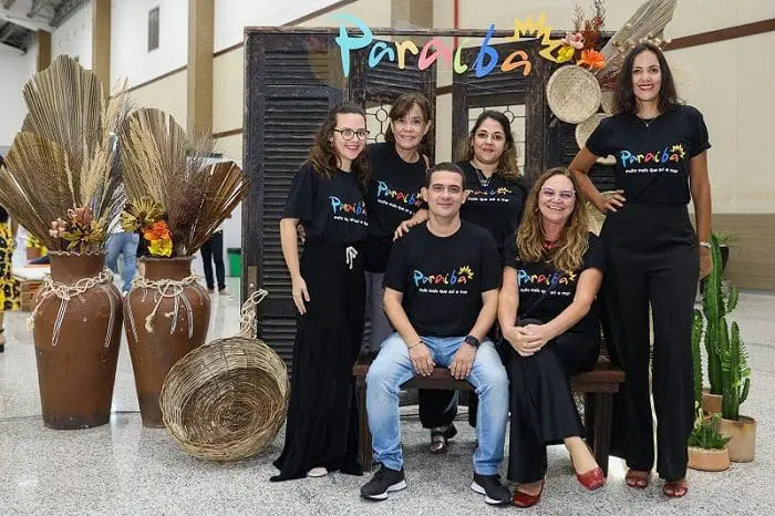 Foto do Time da PBTur – Empresa Paraibana de Turismo. Ruth Avelino é a atual presidente da PBTur e a equipe participa da 7ª Rodada de Negócios da Foco Operadora.