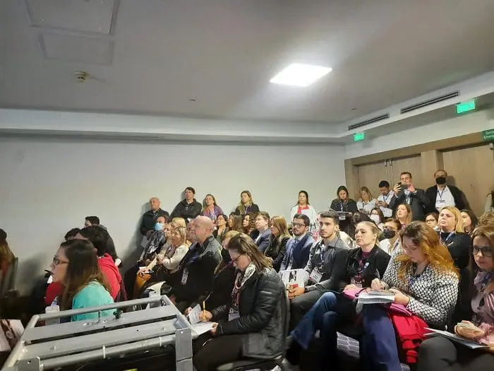Foto dos agentes e operadores no Visit USA 2022.