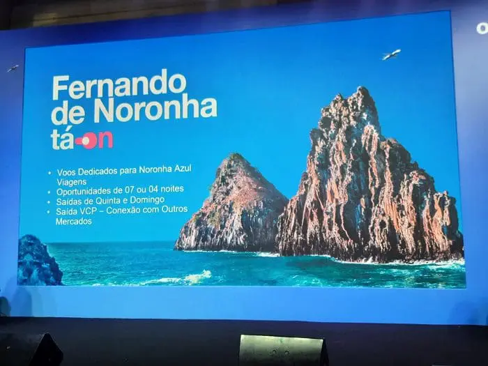 Anúncio dos Voos Dedicados da empresa para Fernando de Noronha.