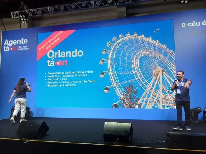 Anúncio dos Voos Dedicados da Azul Viagens para Orlando.
