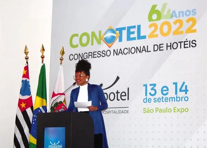 Mayara de Deus foi a mestre de cerimônias da abertura do evento.