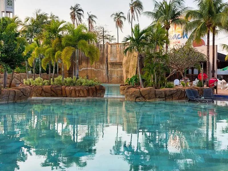 Hot beach resort