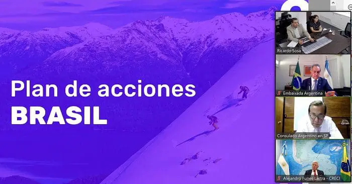 Apresentação em Power Point, na qual a Argentina apresenta plano de ações para atrair turistas brasileiros