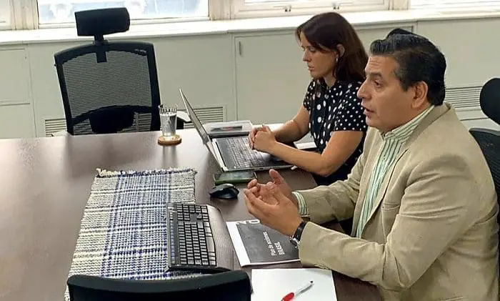Ricardo Sosa na reunião em que a Argentina apresenta plano de ação para o Brasil em 2023