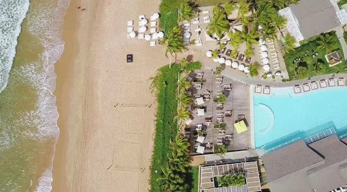 O The Westin Porto de Galinhas fica á beira mar